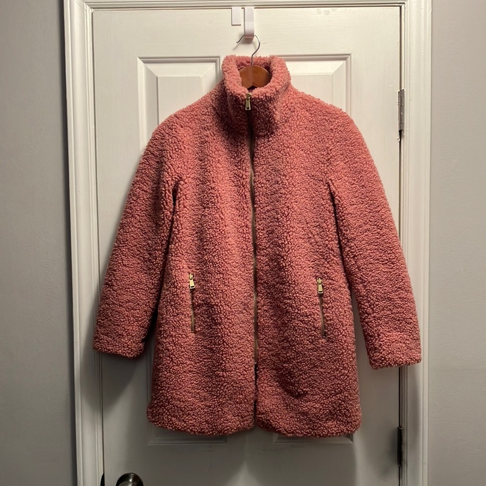 Women's Pink Sherpa Jacket